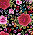 Flamenco print - seamless background vector image