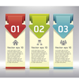 Colorful Origami Style Number Options Banner vector image