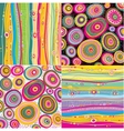 Floral pattern set vector image