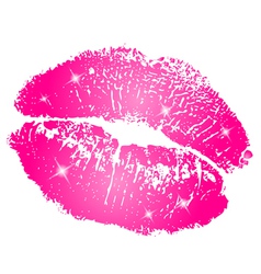 Lipstick print vector image