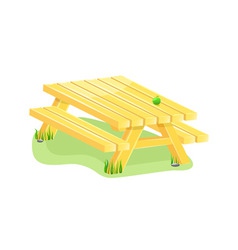 Outdoor table vector image
