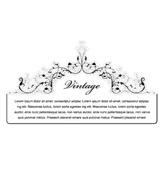 Elegant floral frame vector image