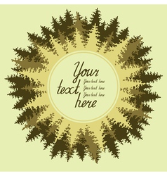 Coniferous forest vector image