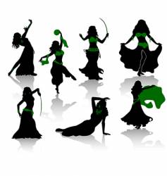 Belly dance vector image