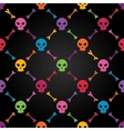 Multicolor seamless pattern with skulls Multicolor seamless pattern with skulls vector image