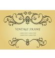 Vintage frame vector image