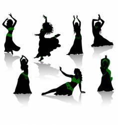Belly dance vector image