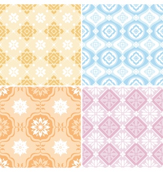 Abstract seamless patterns vector image