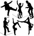 Circus Artist Silhouette vector image