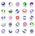 Spiral movement and rotation vector image