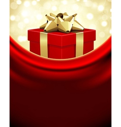 Christmas present background vector image