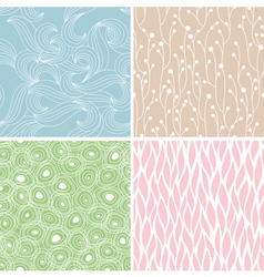 Abstract seamless patterns vector image