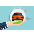 car insurance business service concept of i vector image vector image