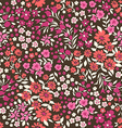 Little ditsy flowers - seamless background vector image