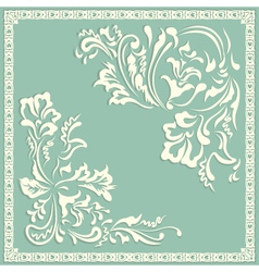 Swirling pattern floral elements Swirling pattern floral elements vector image