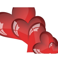Valentines day background frame vector image