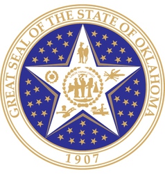 Oklahoma seal vector image