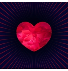 Heart made of triangles Heart made of triangles vector image