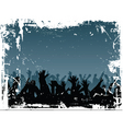 Grunge crowd vector image