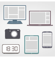 Colored Electronics Icons Colored Electronics Icons vector image