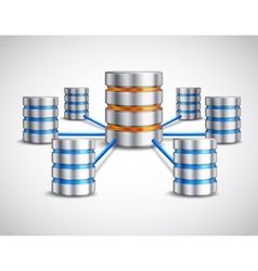 Network database concept vector image