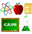 Set on a scientific subject vector image
