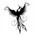 Phoenix bird figure isolated vector image
