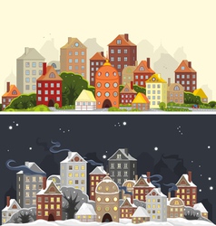 Town Season vector image