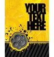 Yellow club speakers vector image
