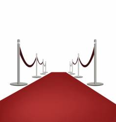 Red carpet vector image