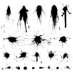 Grunge graphic elements collection vector image