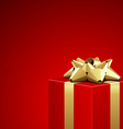 Red gift box Red gift box vector image