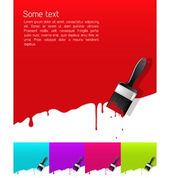 Dripping paint vector image
