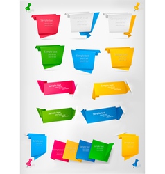 Set of stickers and banners vector image