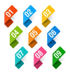 Numbers set vector image