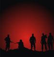 Soldiers vector image