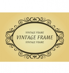 Vintage frame vector image