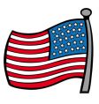 American flag vector image