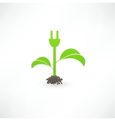 Eco green energy vector image