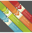 Colorful Origami Style Number Options Banner vector image