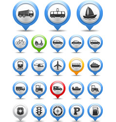 Transport Icons vector image