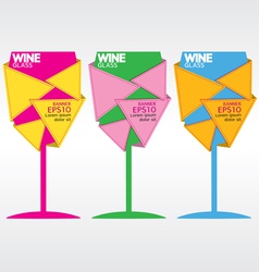 Glass of Wine EPS10 vector image