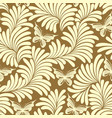 Yellow plants and butterflies vector image