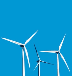 Windmills vector image