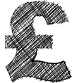 Hand drawn font vector image