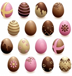 Easter eggs vector image