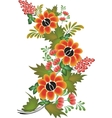 Flower pattern on white background vector image