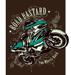 Vintage image of sport motorbike vector image