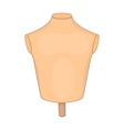Mannequin or dressmakers dummy icon cartoon style vector image