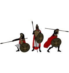 Ancient warriors vector image